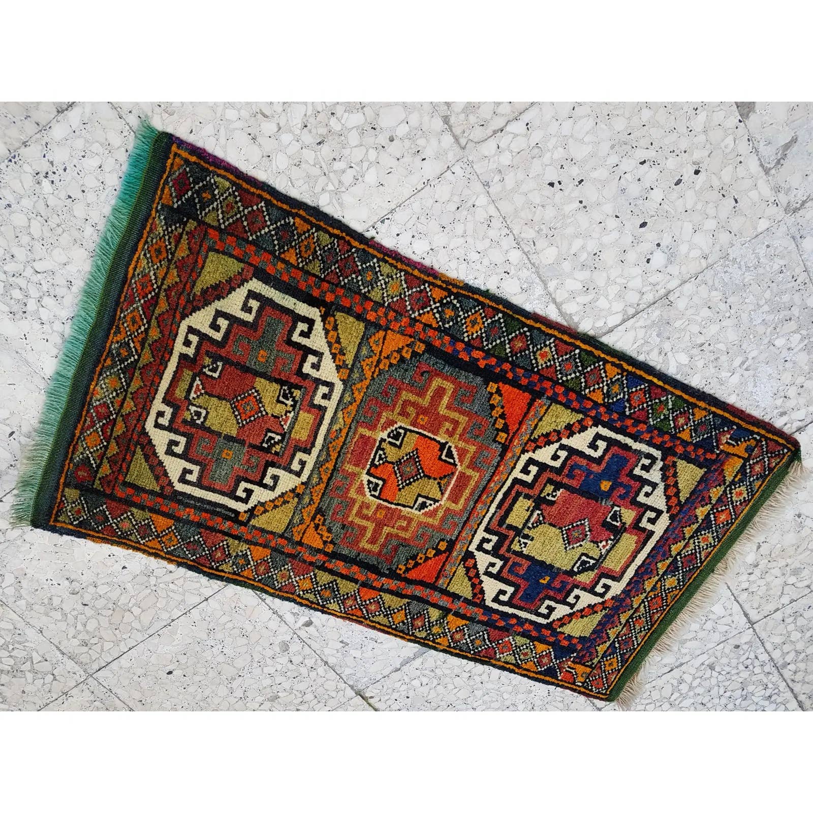 Vintage Yastik Rug 22'' x 39''
