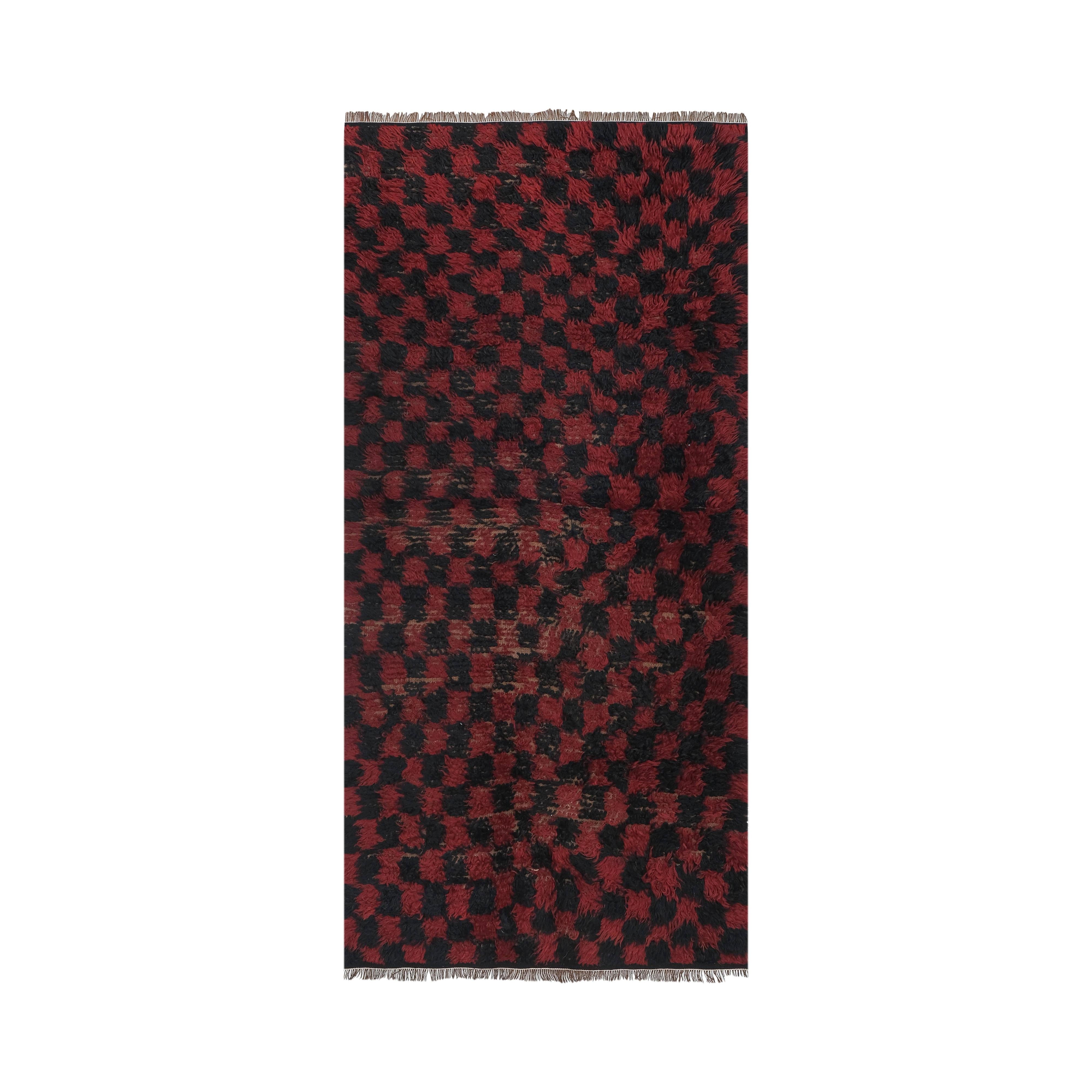 Vintage Turkish Tulu Rug 3'2'' x 6'4''