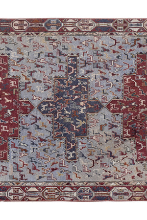 Hand-Embroidered Vintage Textile 42'' x 57''