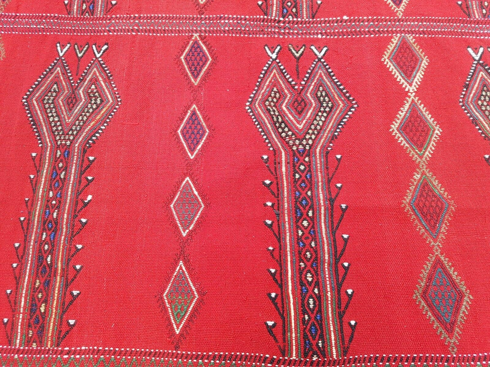 Vintage Turkish Kilim Rug 5'3'' x 6'9''