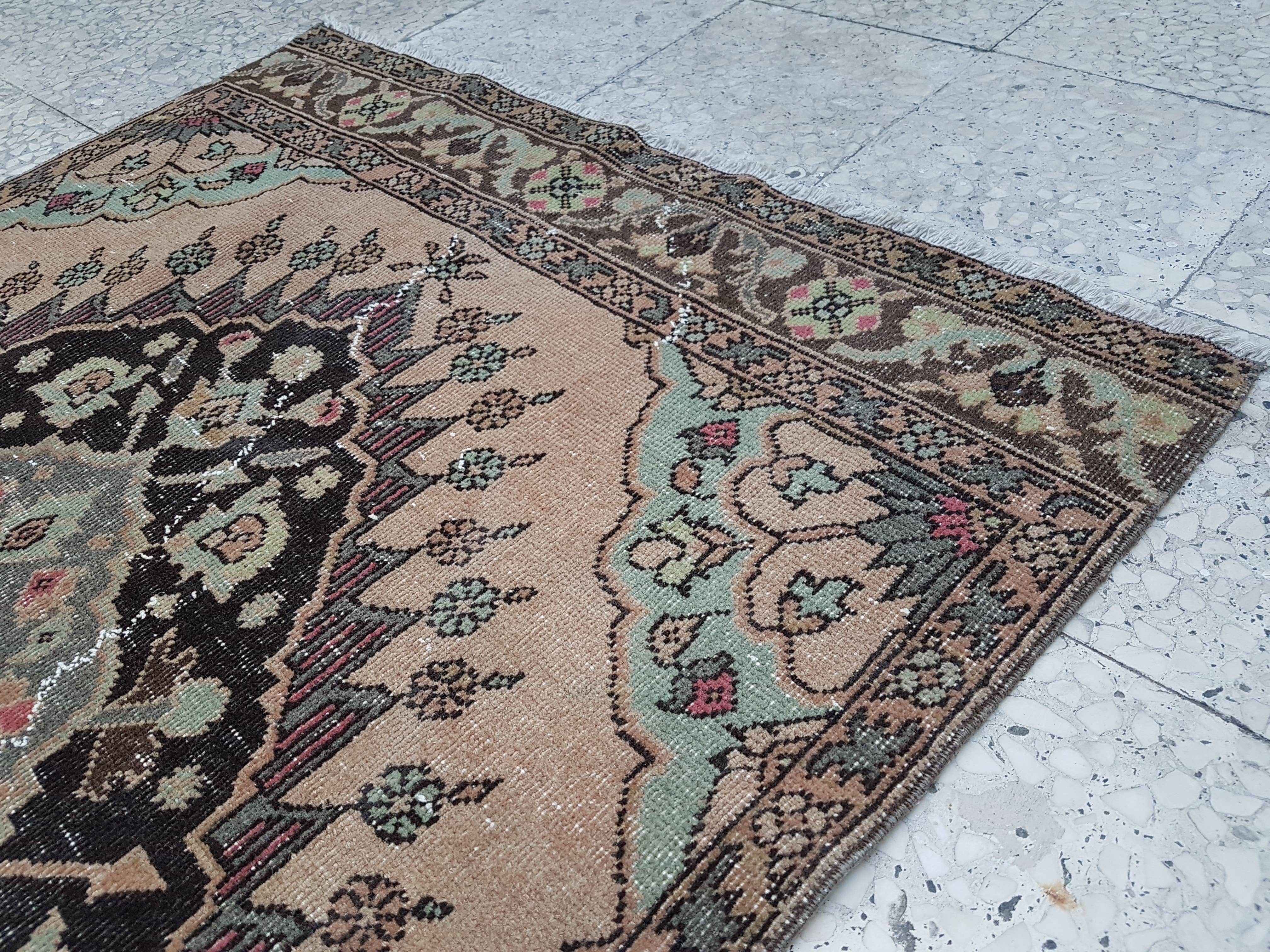 Vintage Oushak Runner 3'6'' x 12'7''