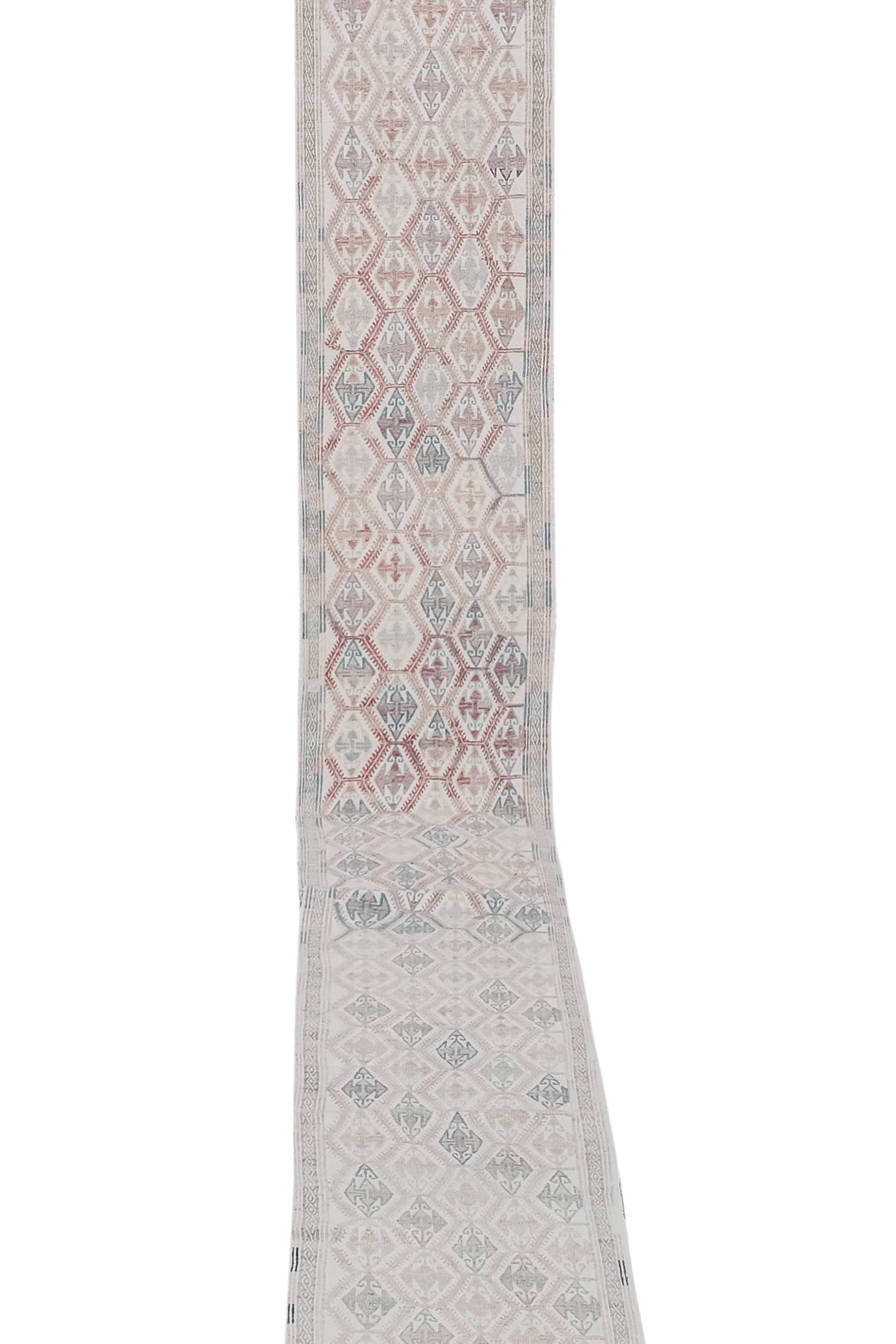 Vintage Kilim Runner 1'8'' x 19'