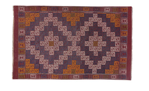 Vintage Turkish Kilim Rug 4'6'' x 6'8''