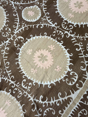 Hand-Embroidered Suzani Wall Hanging & Bedspread 7'5'' x 12'2''