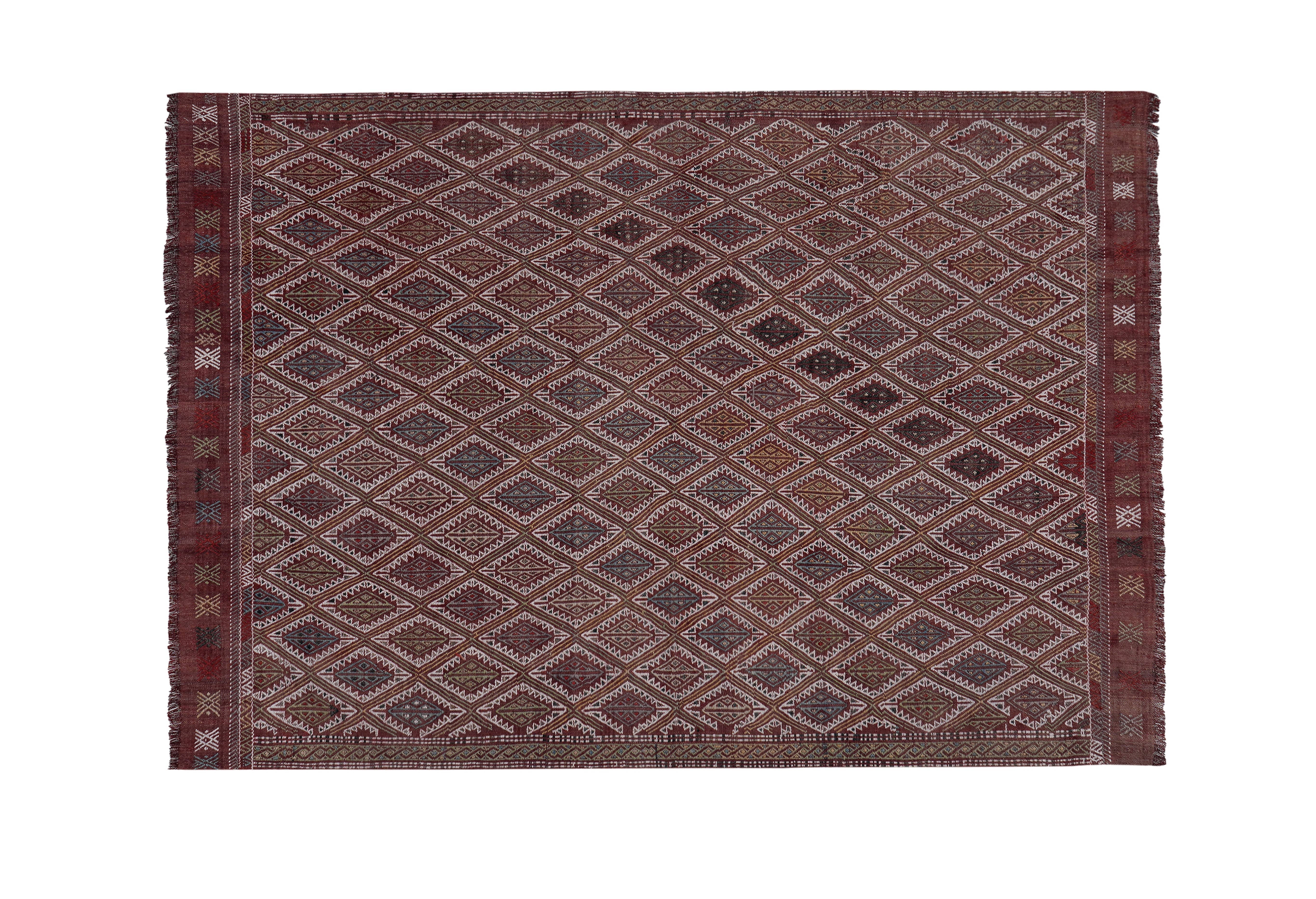 Vintage Turkish Jajim Rug 4'8'' x 7'1''