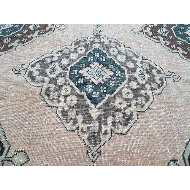 Vintage Turkish Anatolian Oushak Runner 3'8'' x 12'8''
