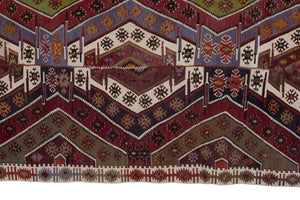 Vintage Turkish Kilim Runner 2'6'' x 12'6''
