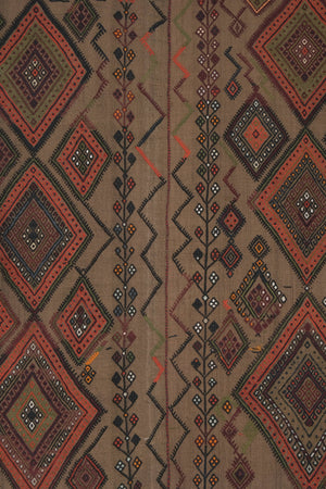 Vintage Turkish Kilim Rug 5'3'' x 6'1''