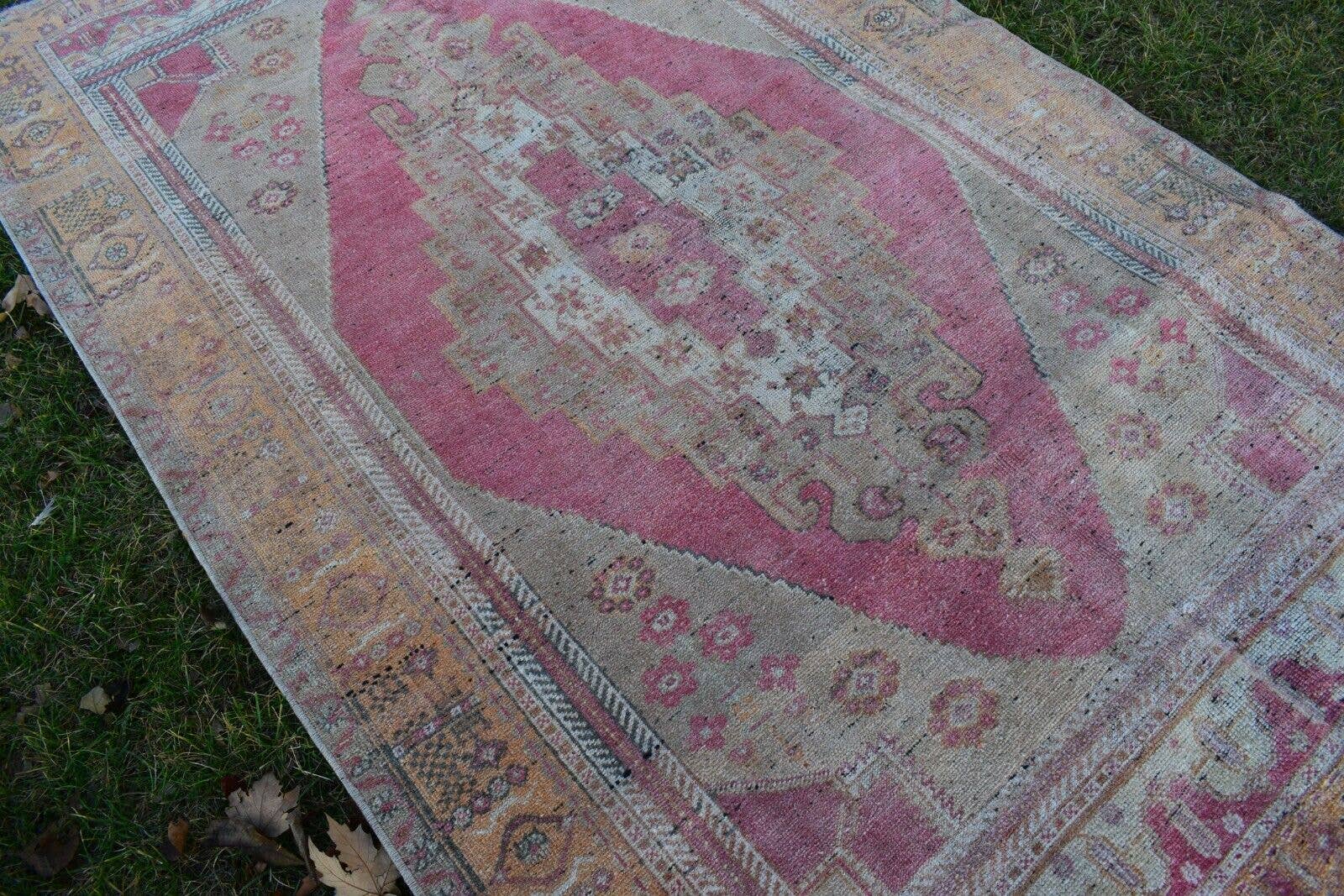 Vintage Turkish Konya Rug 4'9'' x 8'
