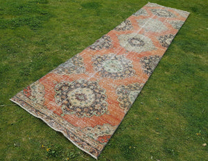 Vintage Turkish Runner Rug 2'11'' x 12'10''