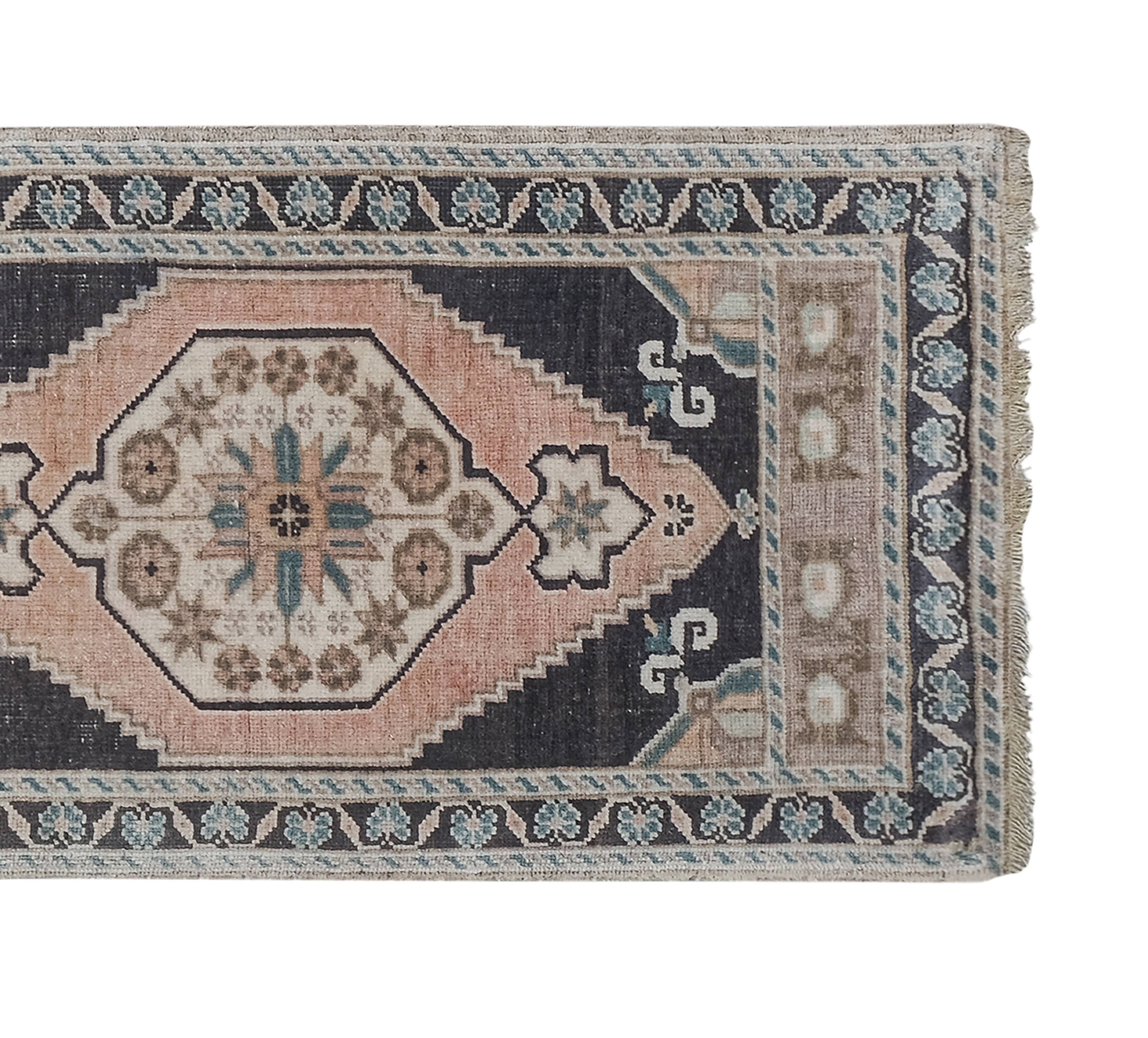 Vintage Turkish Runner Rug 1'8'' x 6'6''