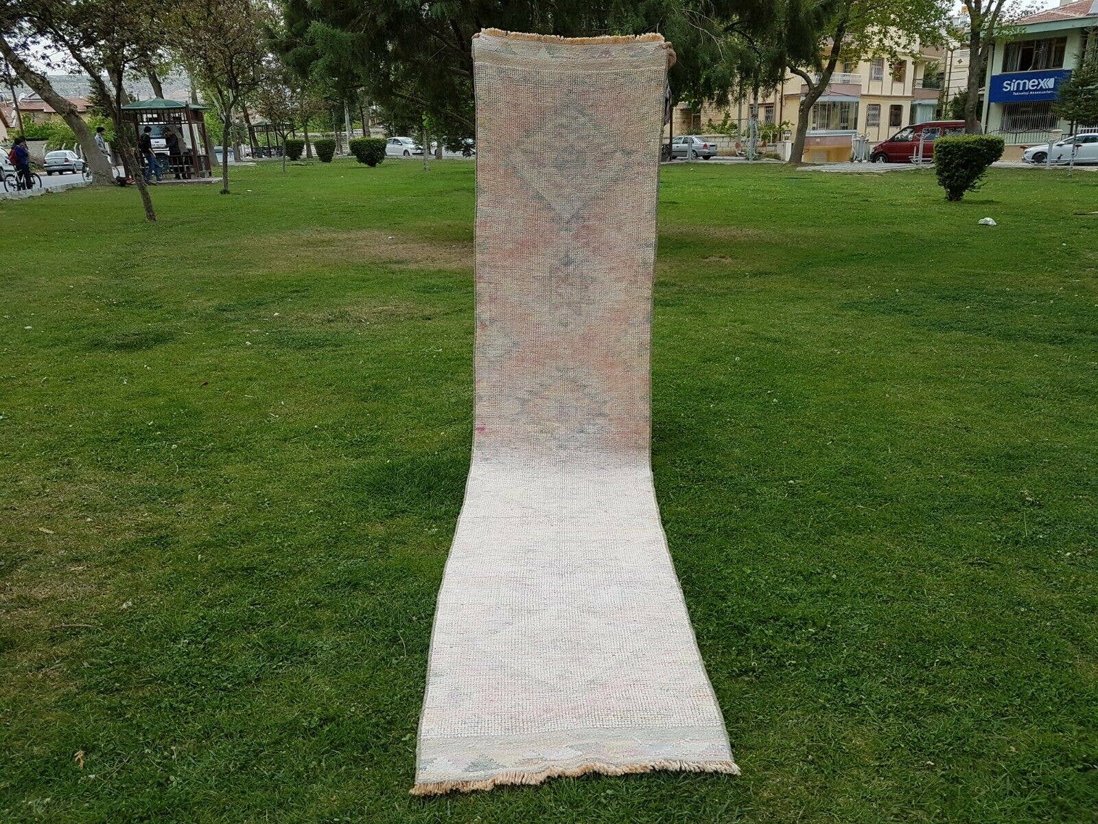 Vintage Turkish Herki Oushak Runner 2'6'' x 11'9''