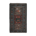 Vintage Turkish Soumac Kilim Rug 3'8'' x 6'3''