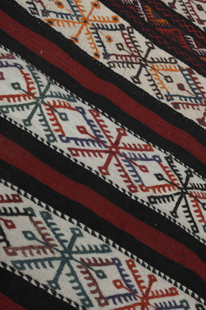 Vintage Turkish Kilim Runner 2'1'' x 29'4''