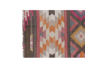 Vintage Turkish Kilim Runner 2'7'' x 9'