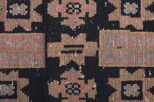 Vintage Turkish Karapinar Runner Rug 1'7'' x 22'3''