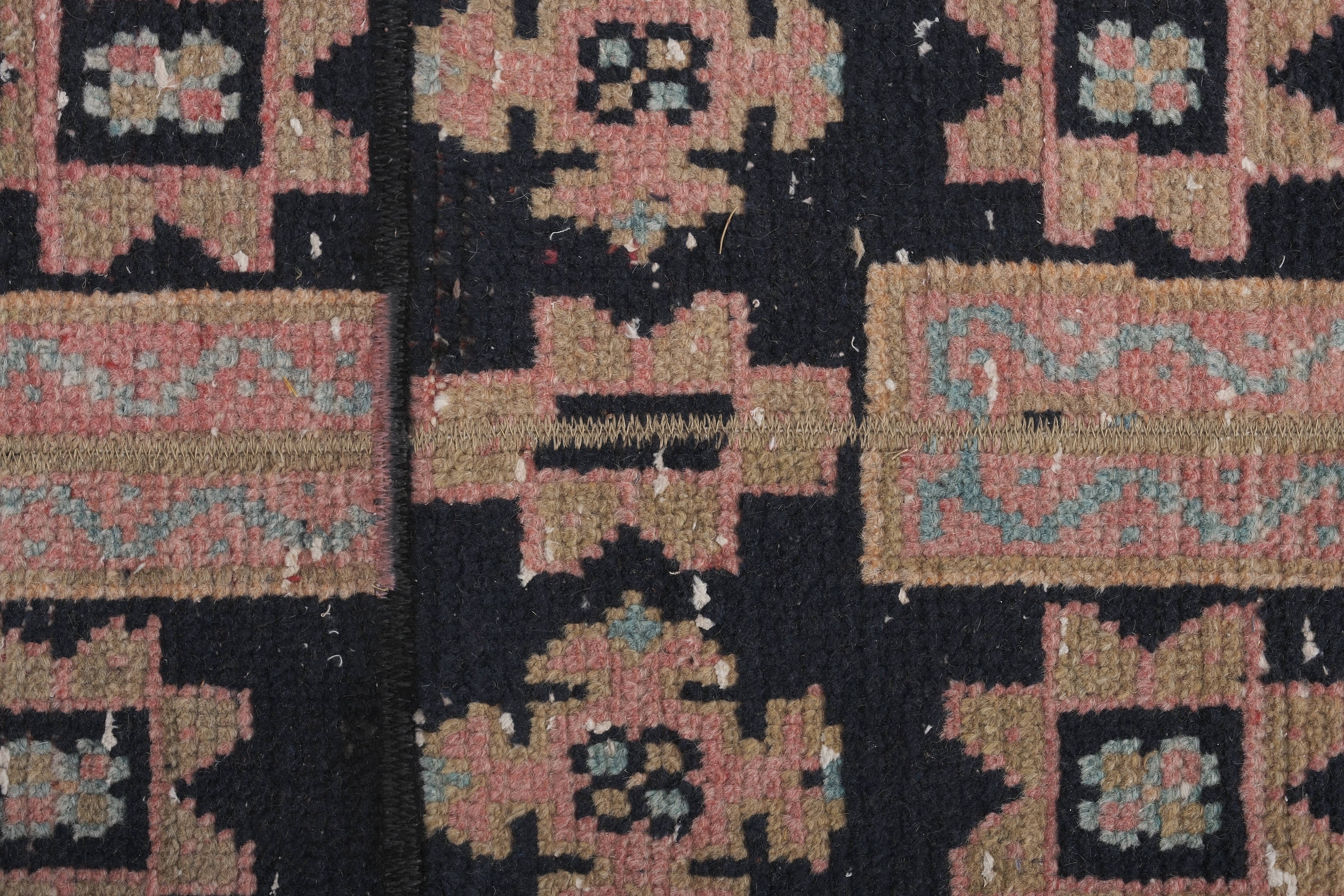 Vintage Turkish Karapinar Runner Rug 1'7'' x 22'3''