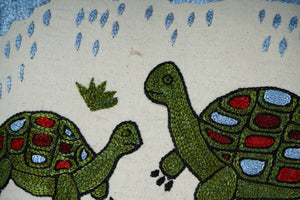 Tortoise Suzani Pillow Cover | 18'' x 18''