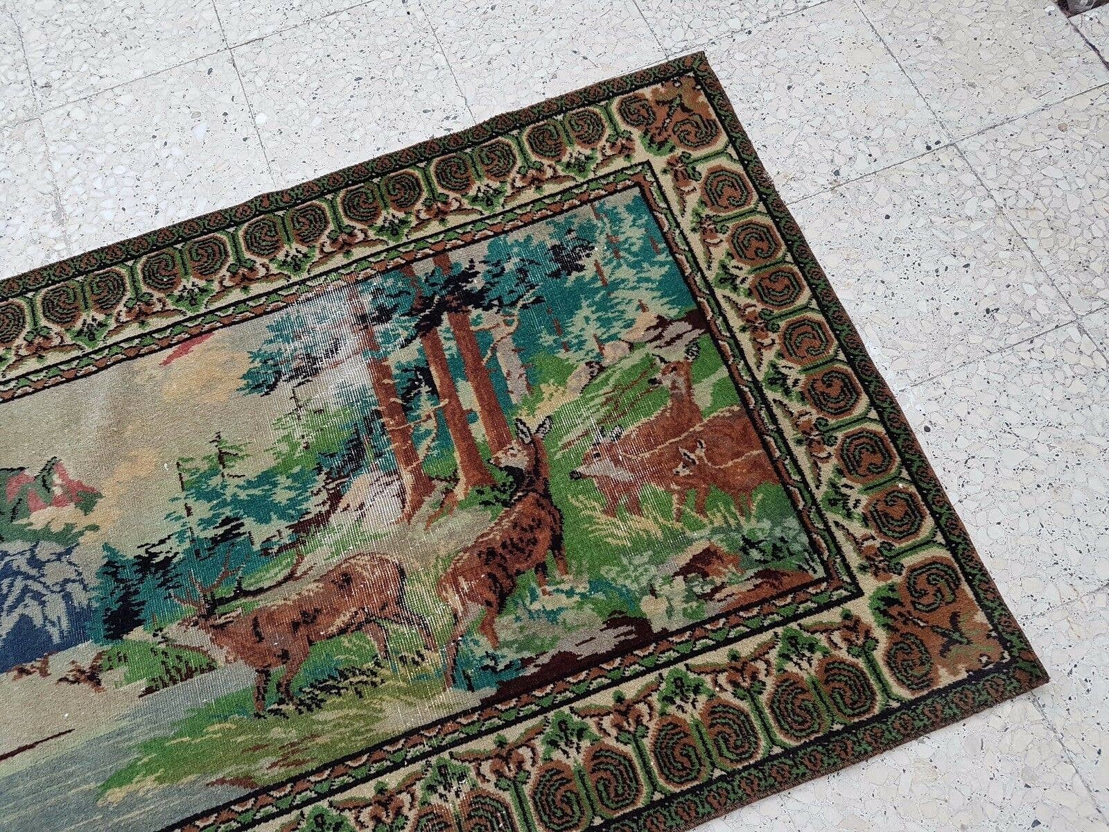 Vintage Turkish Rug 38'' x 52''