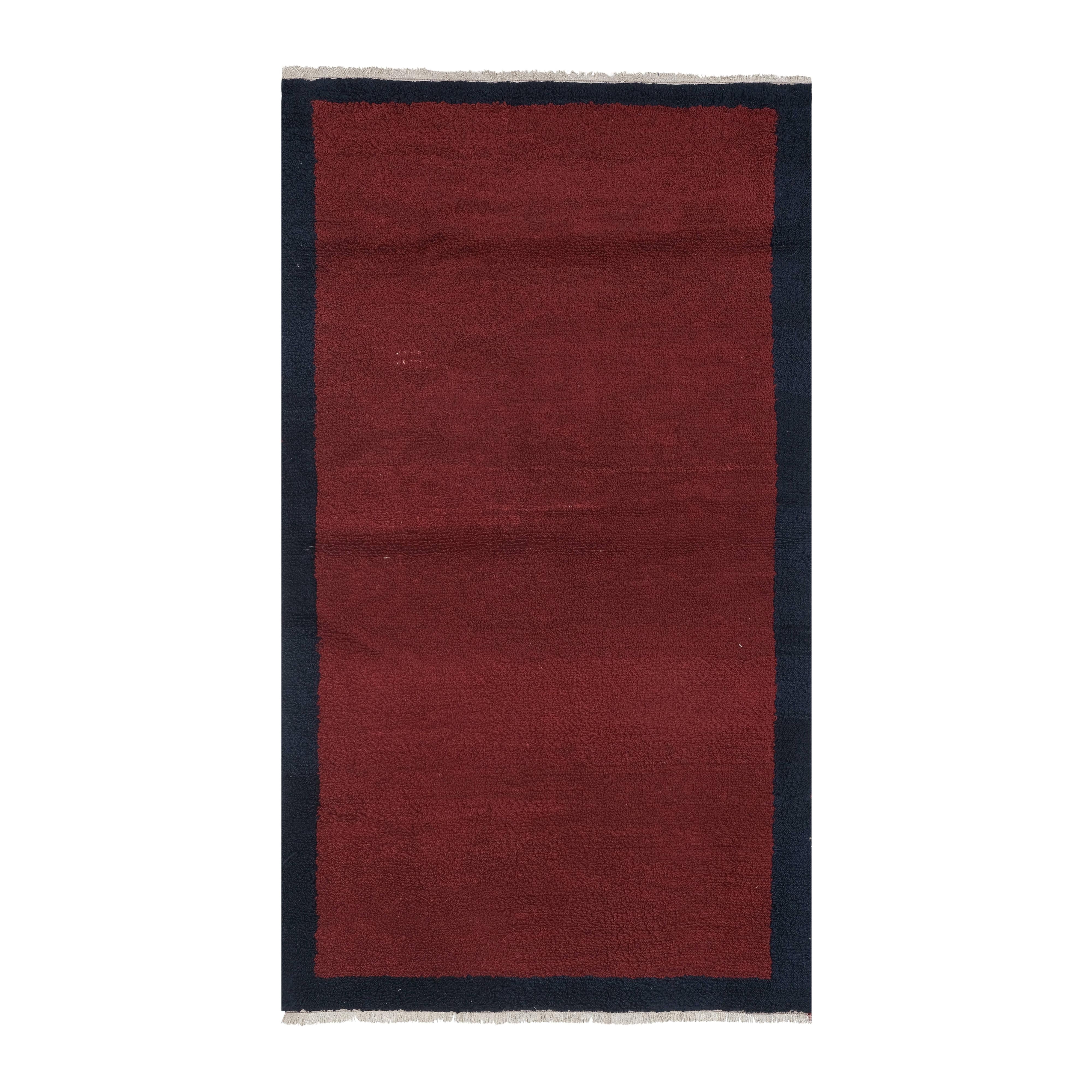 Vintage Turkish Shaggy Rug 3'5'' x 5'7''