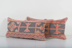 Rug Pillow Cover Set of 2 | 11'' x 22''