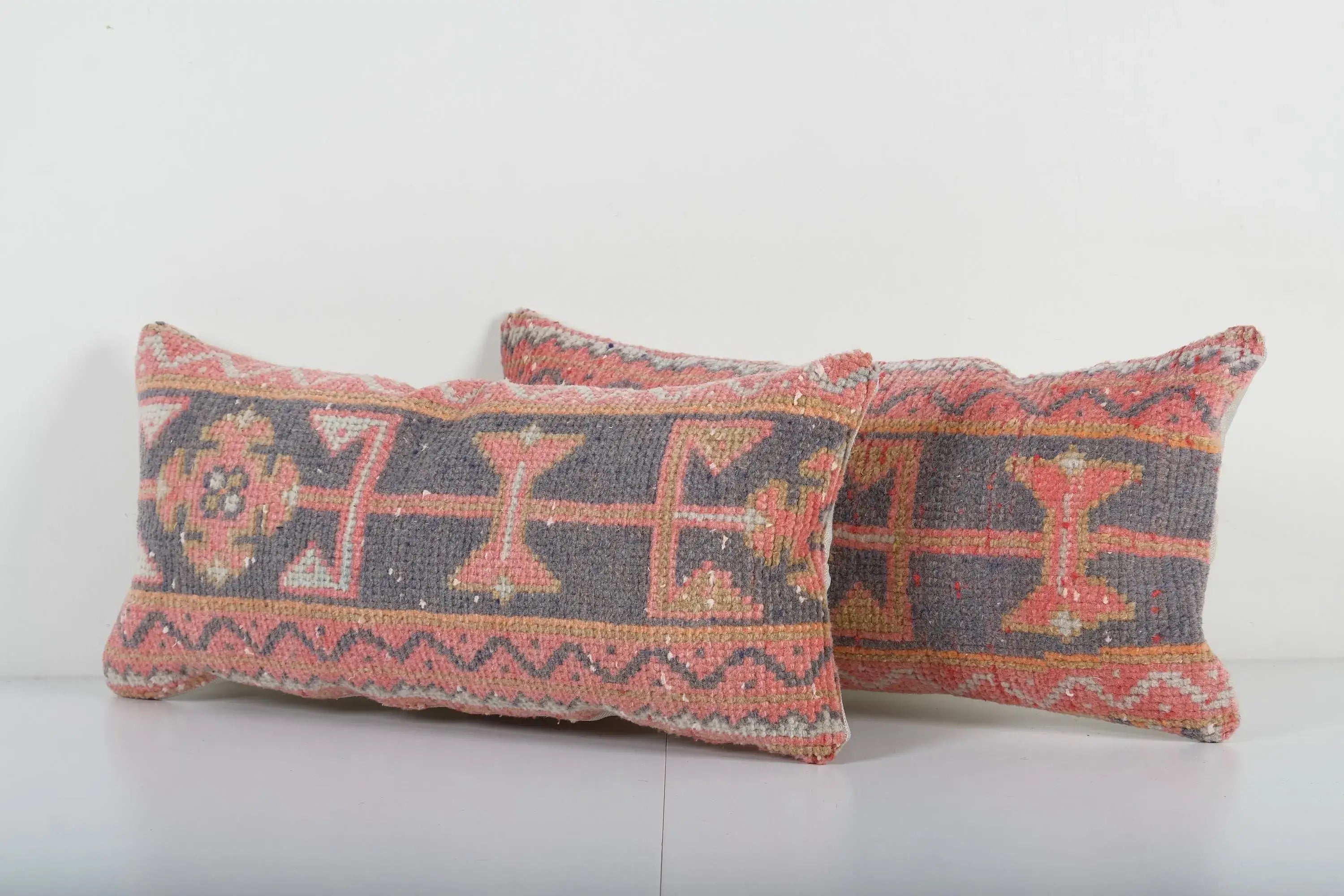 Rug Pillow Cover Set of 2 | 11'' x 22''