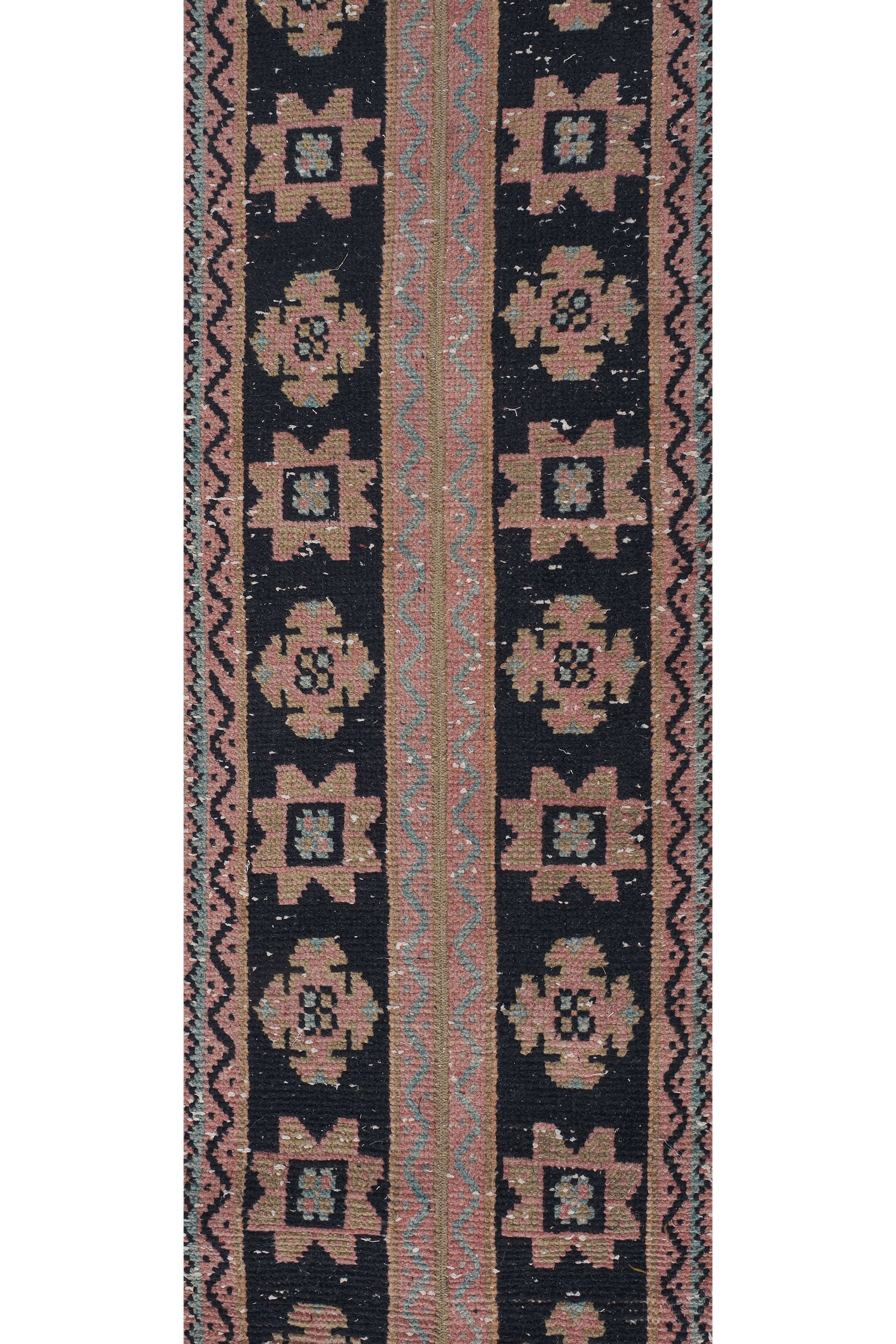 Vintage Turkish Karapinar Runner Rug 1'7'' x 22'3''