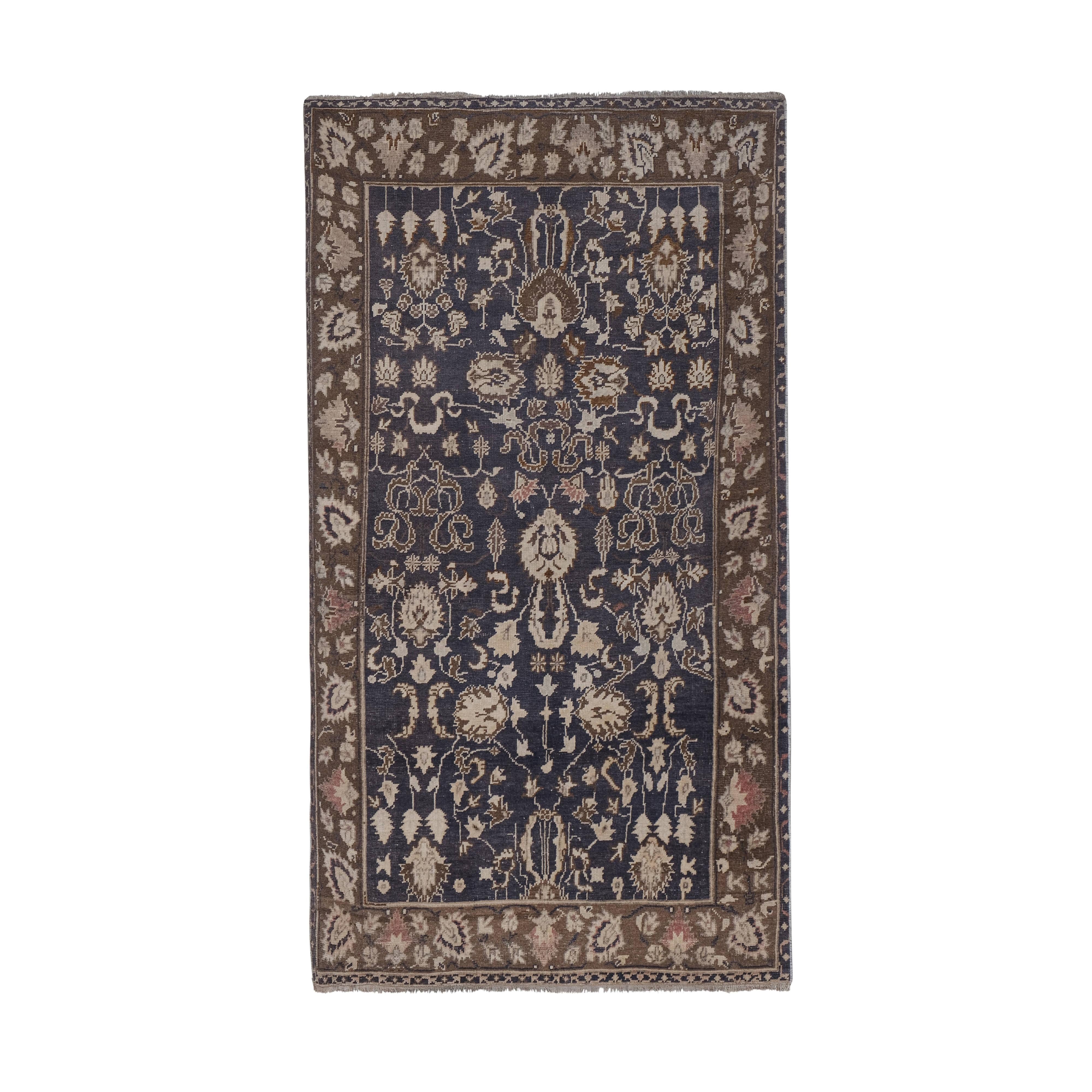 Vintage Turkish Karapinar Rug 4'3'' x 7'2''