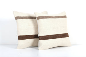 Kilim Pillow Cover Set of 2 | 16'' x 16''