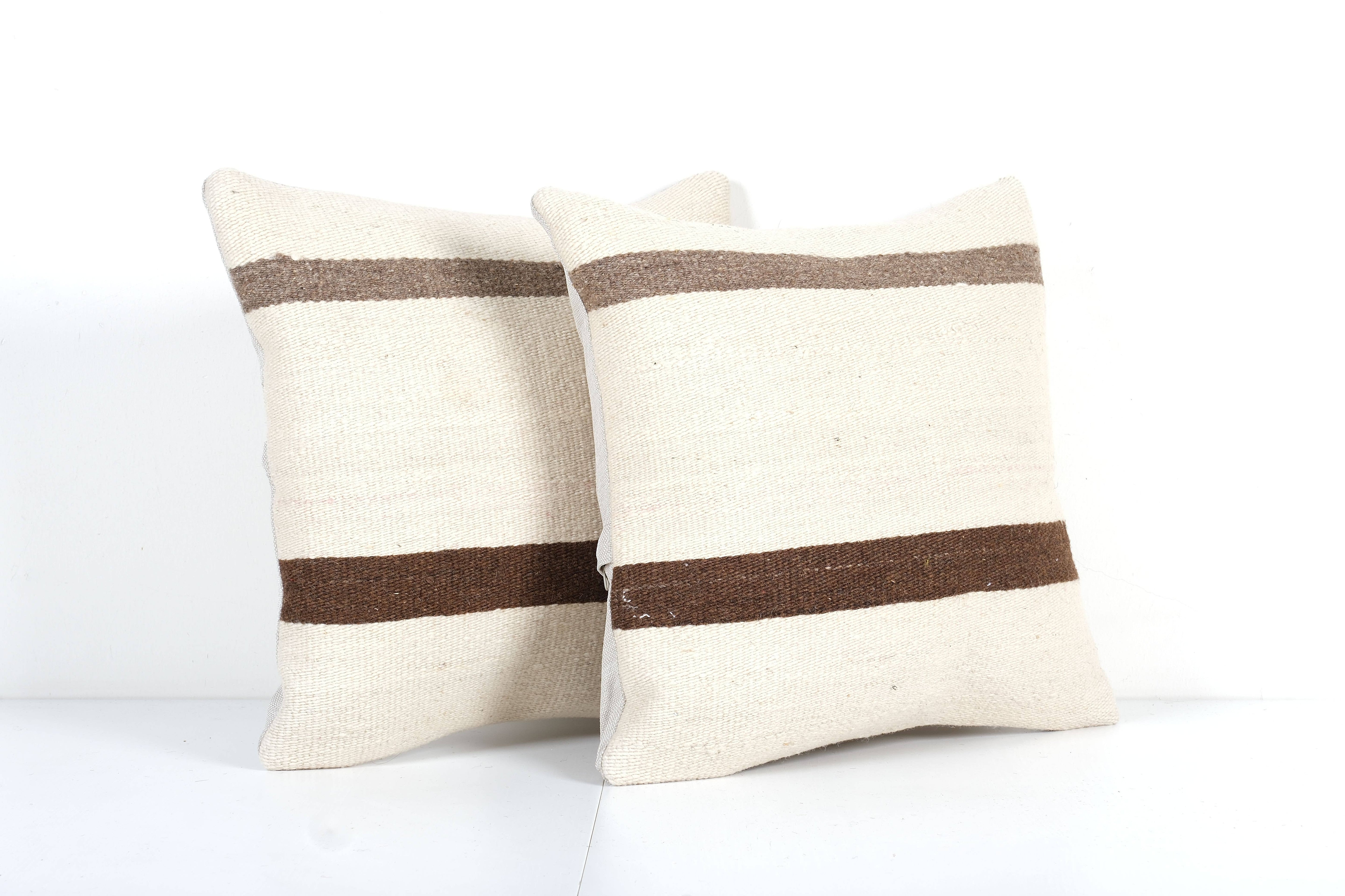 Kilim Pillow Cover Set of 2 | 16'' x 16''