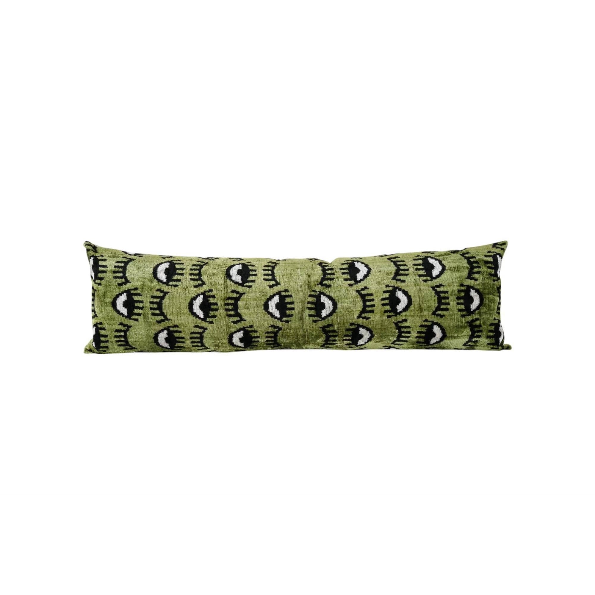 Silk Ikat Velvet Pillow Cover | 16'' x 51''
