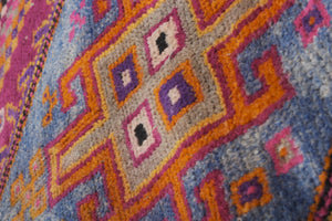 Vintage Herki Runner Rug 4'2'' x 12'1''
