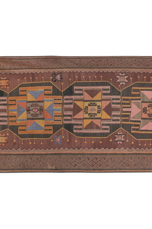 Vintage Kars Kilim Rug 4'4'' x 8'7''