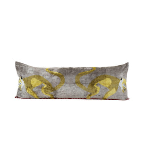 Silk Ikat Velvet Pillow Cover | 17'' x 48''