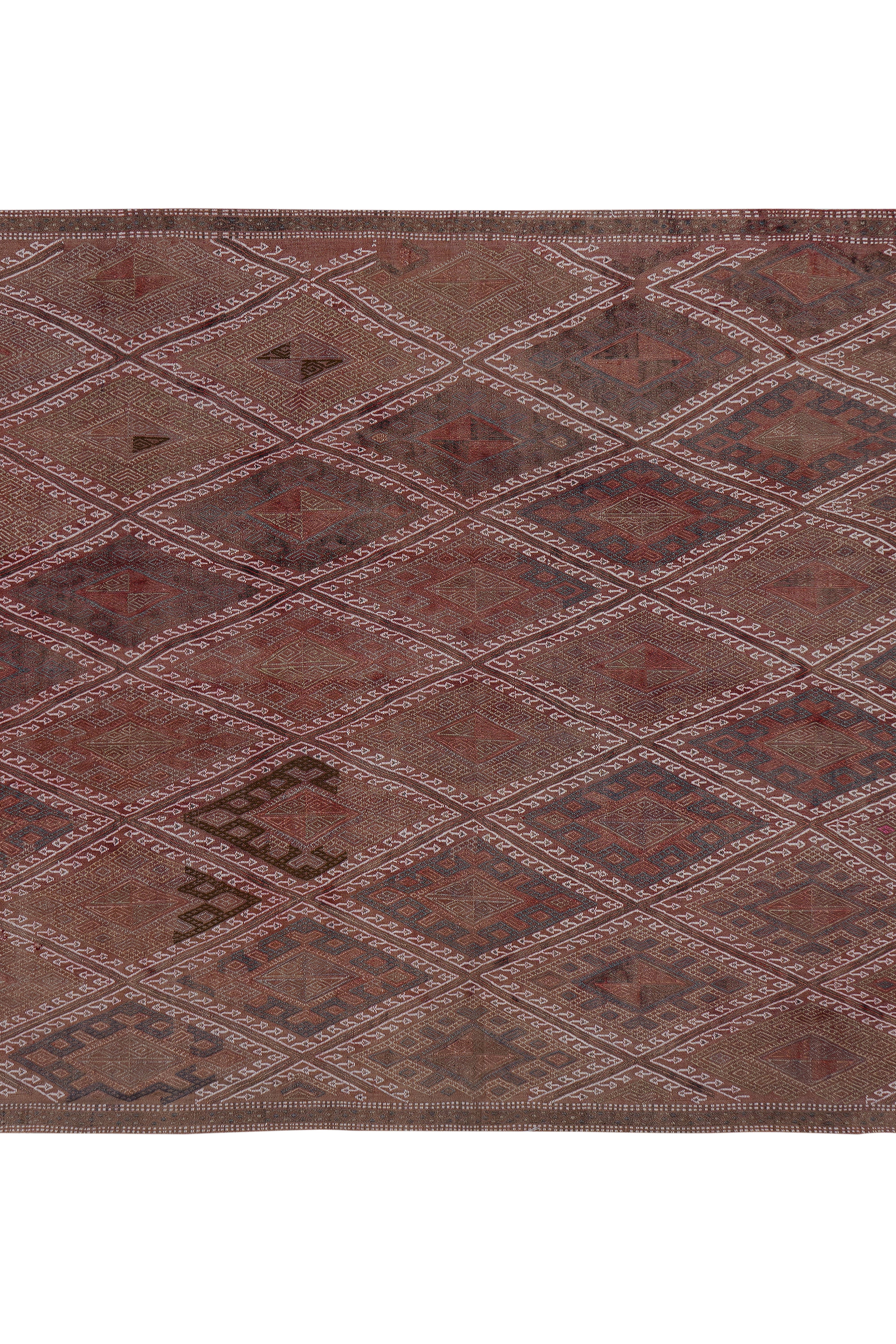 Vintage Turkish Kilim Rug 5'7'' x 7'5''