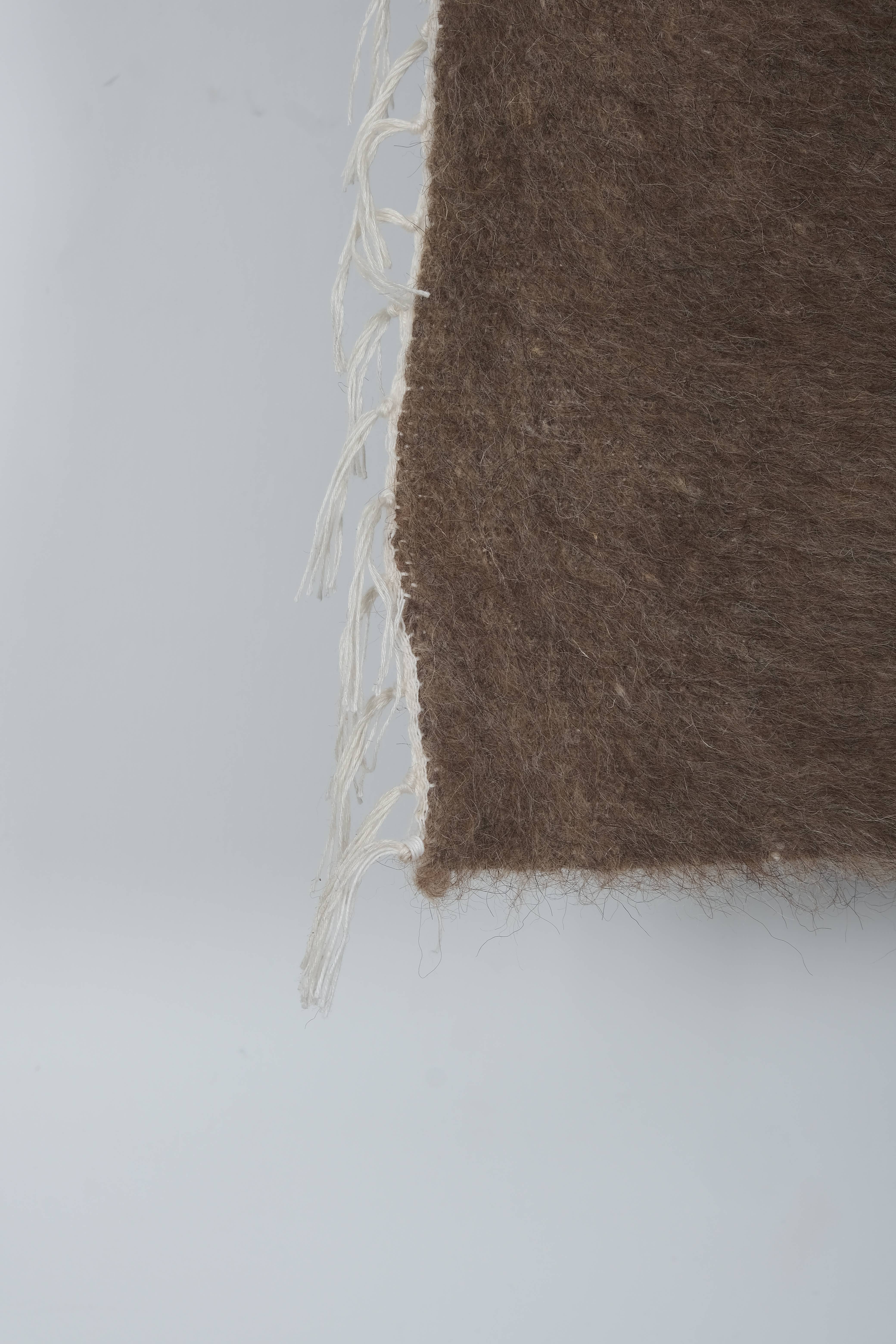 Handwoven Siirt Wool Blanket 5'5'' x 7'1''
