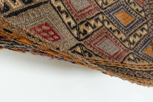 Vintage Turkish Kilim Runner 1'8'' x 13'9''