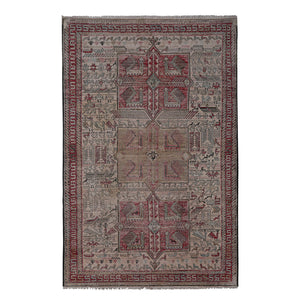 Vintage Soumac Kilim Rug 4' x 6'
