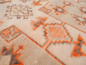 Vintage Turkish Tashpinar Oushak Rug 4'2'' x 8'6''