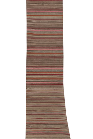 Vintage Turkish Kilim Runner 2'3'' x 18'7''