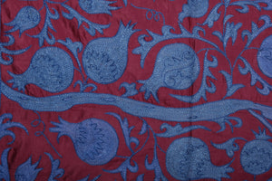 Silk Suzani Wall Hanging & Bedspread 3'1'' x 6'3''