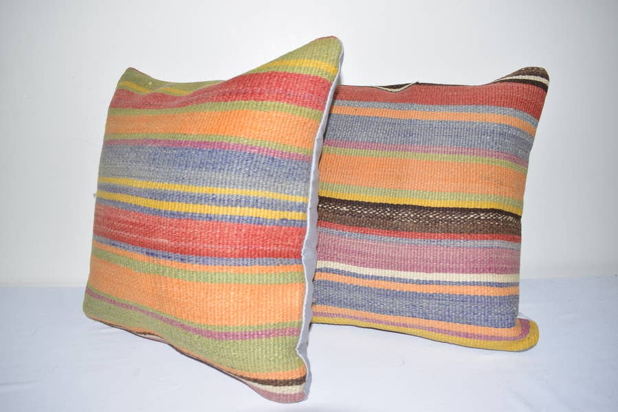 Kilim Pillow Cover Set of 2 | 16'' x 16''