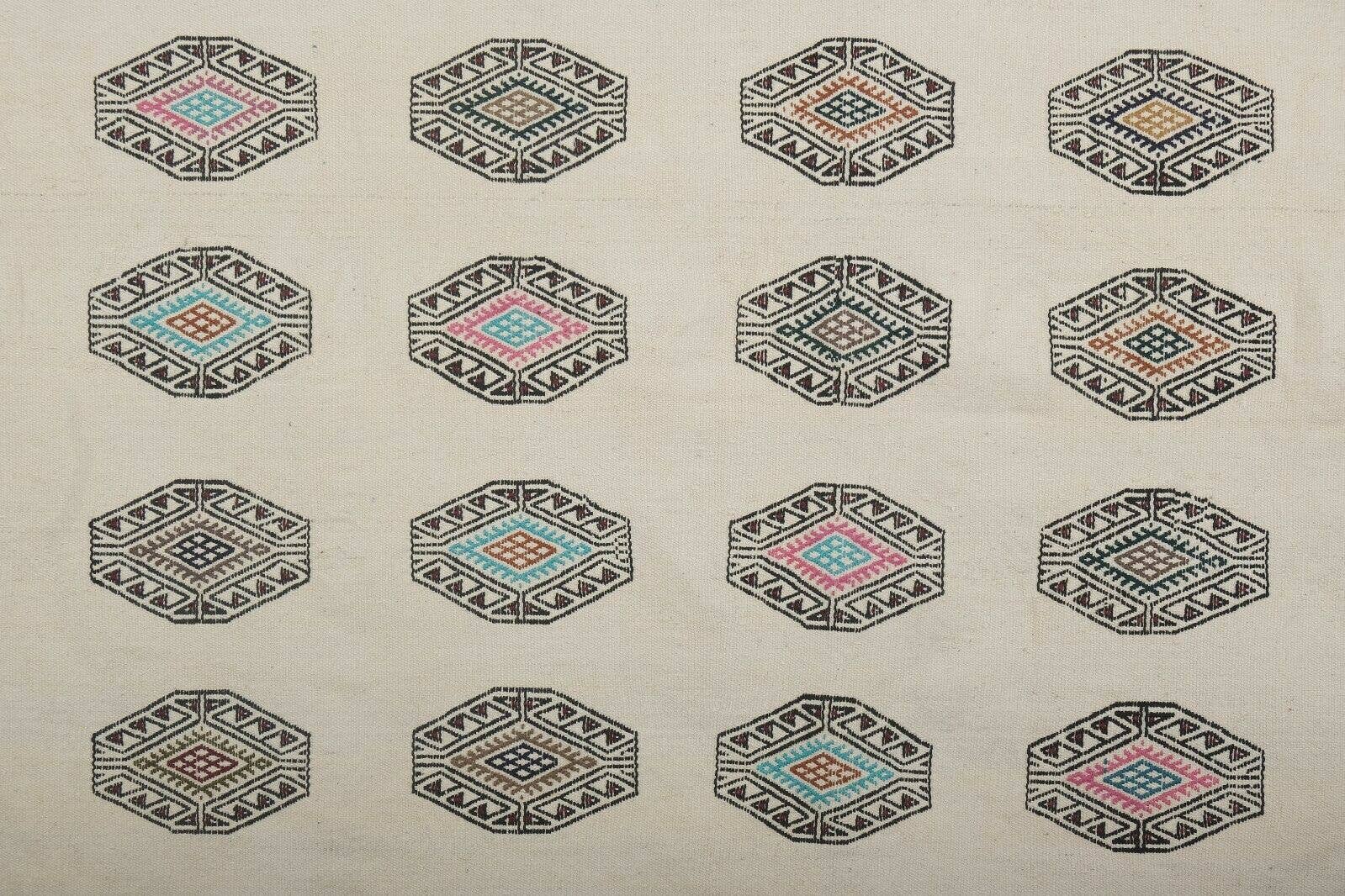 Vintage Turkish Konya Kilim Rug 5'4'' x 7'3''