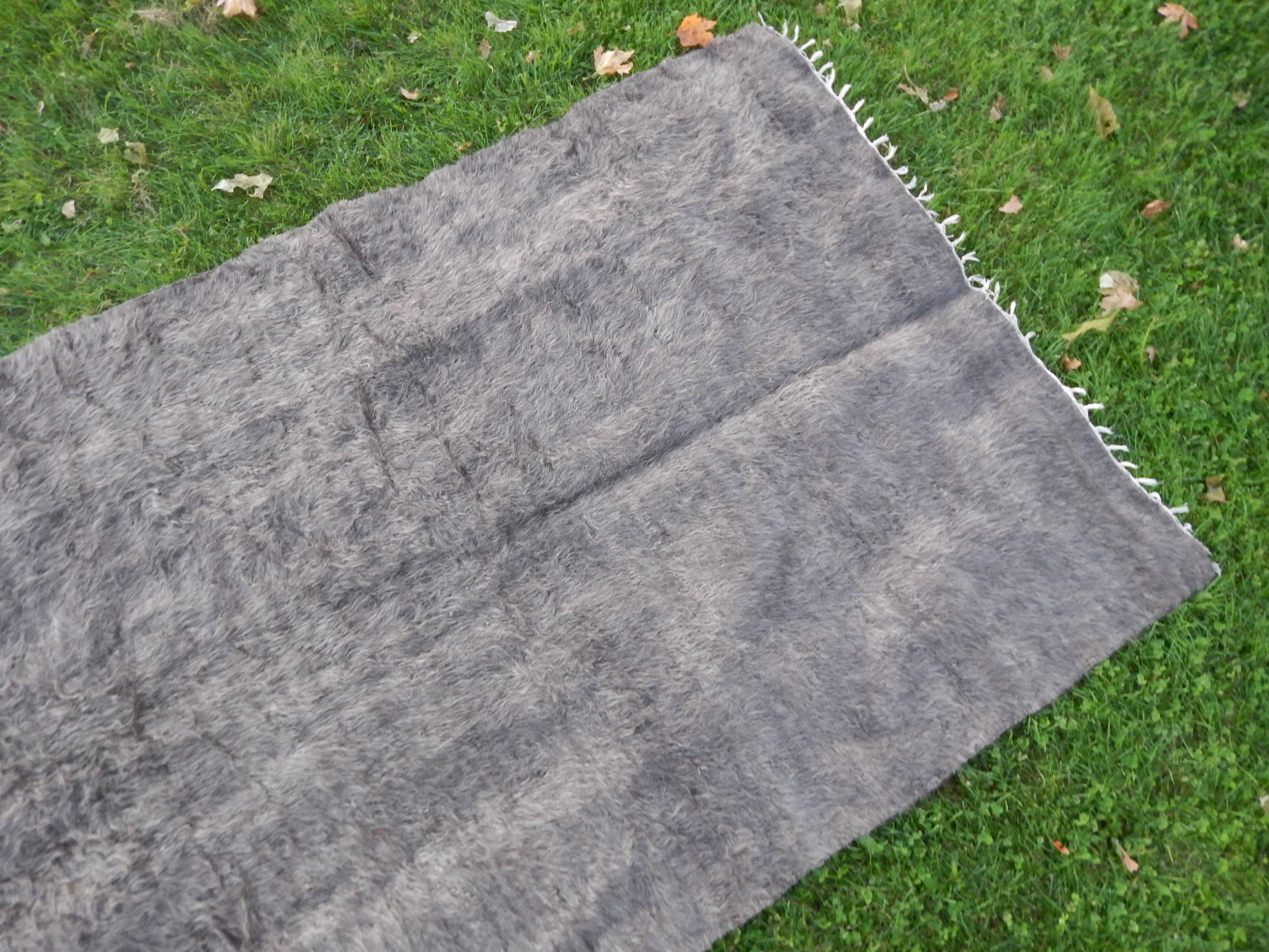 Handwoven Siirt Wool Blanket 4'4'' x 6'7''