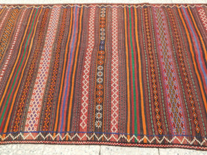 Vintage Turkish Kilim Rug 4'3'' x 9'8''
