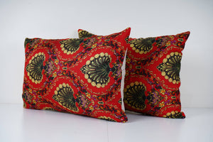 Uzbek Roller Printed Pillow Cover Set of 2 | 15'' x 23''