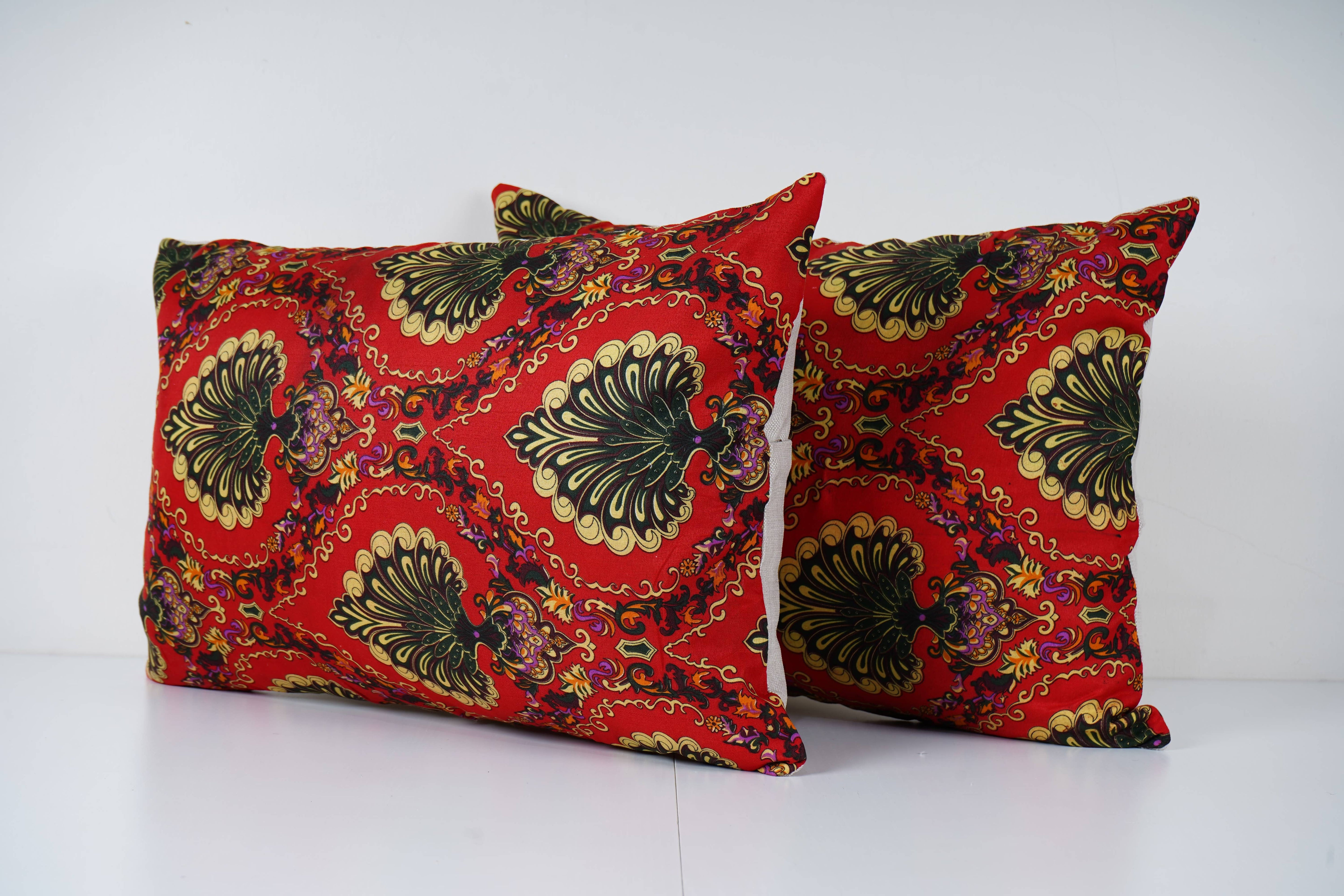Uzbek Roller Printed Pillow Cover Set of 2 | 15'' x 23''