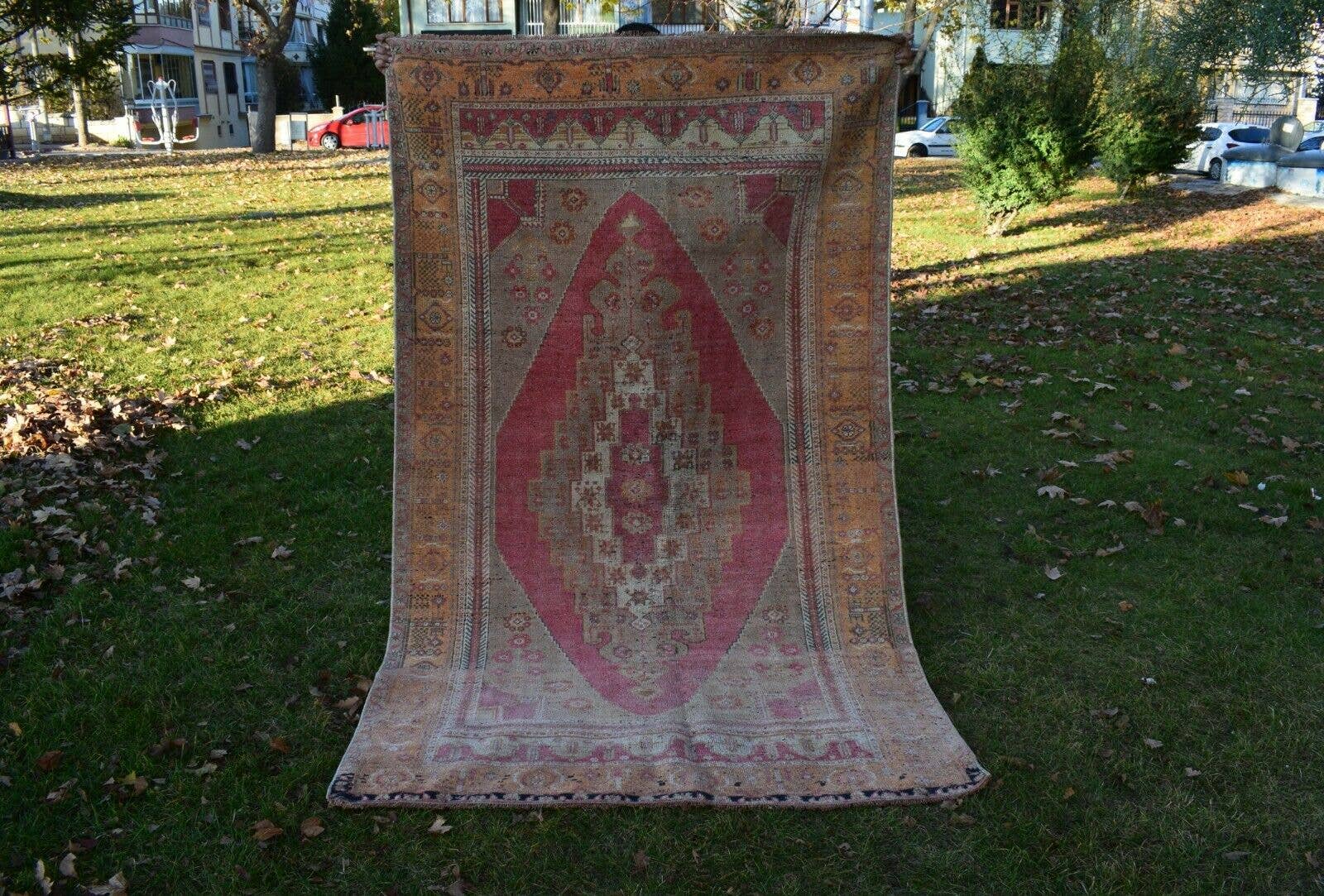 Vintage Turkish Konya Rug 4'9'' x 8'