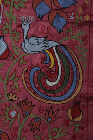 Peacock Suzani Table Runner 1'9'' x 6'3''