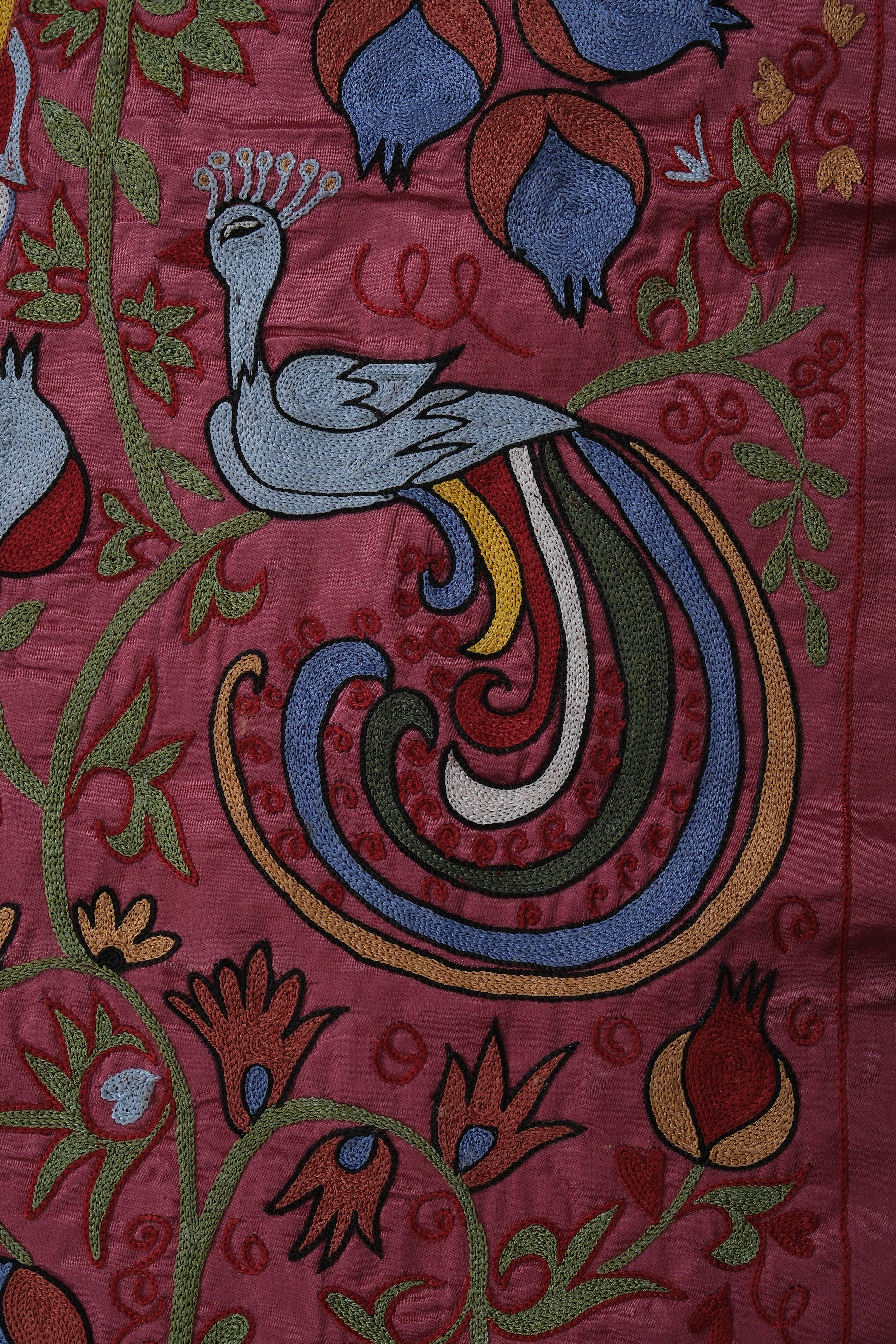 Peacock Suzani Table Runner 1'9'' x 6'3''